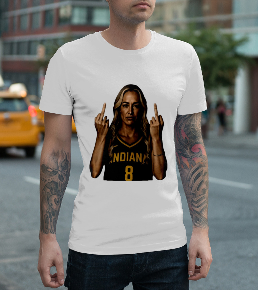 INDIANA 8 Flipping The Bird T-Shirt
