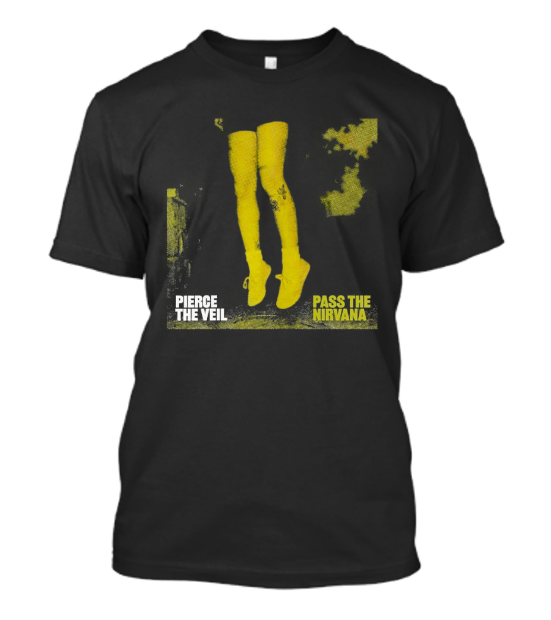 Pierce The Veil Pass The Nirvana Yellow Boots T-Shirt