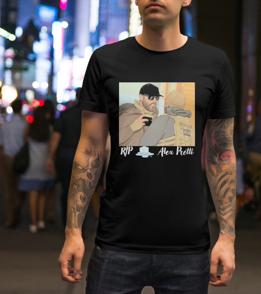 RIP Alex Pretti Melting Ice Justice For Alex Pretti Abolish ICE T-Shirt