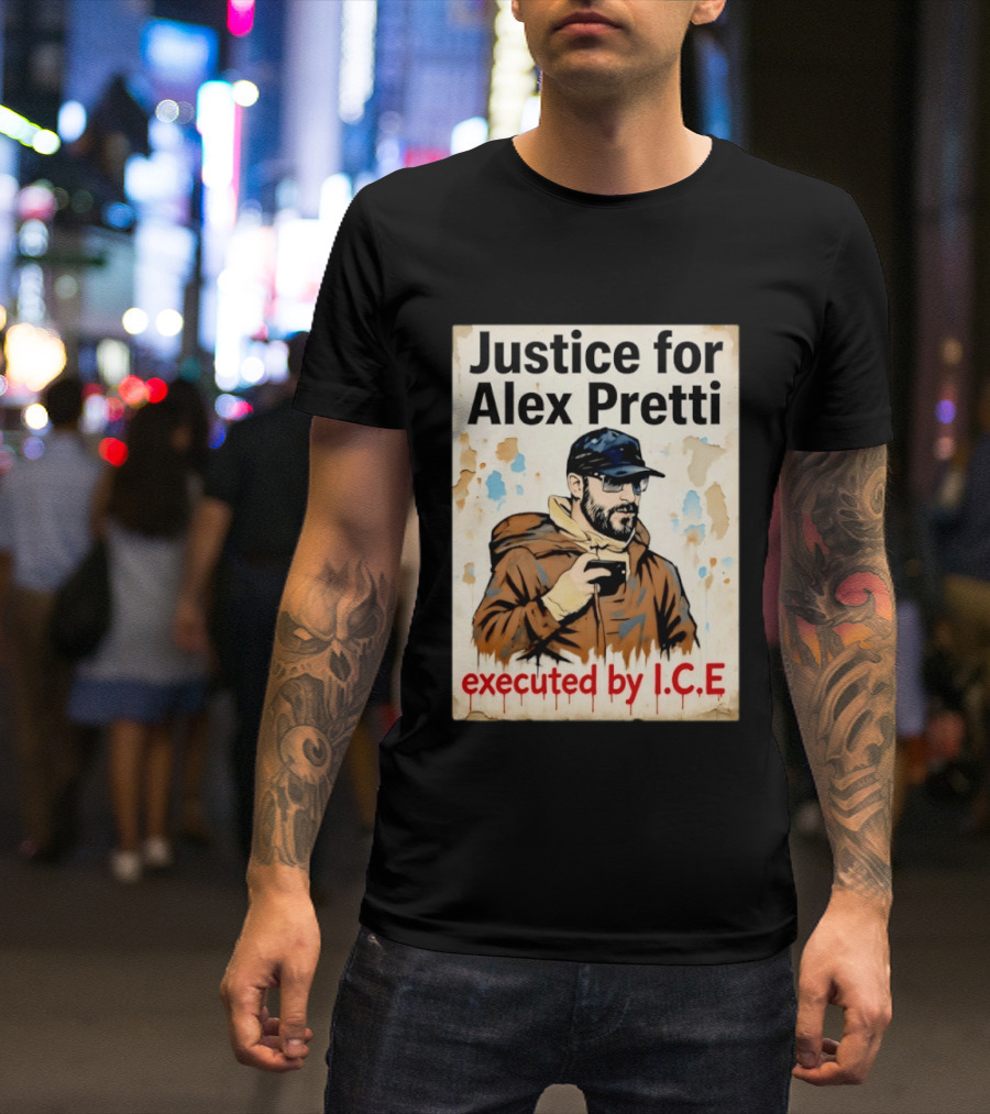 Justice For Alex Pretti Executed By ICE Visual T-Shirt