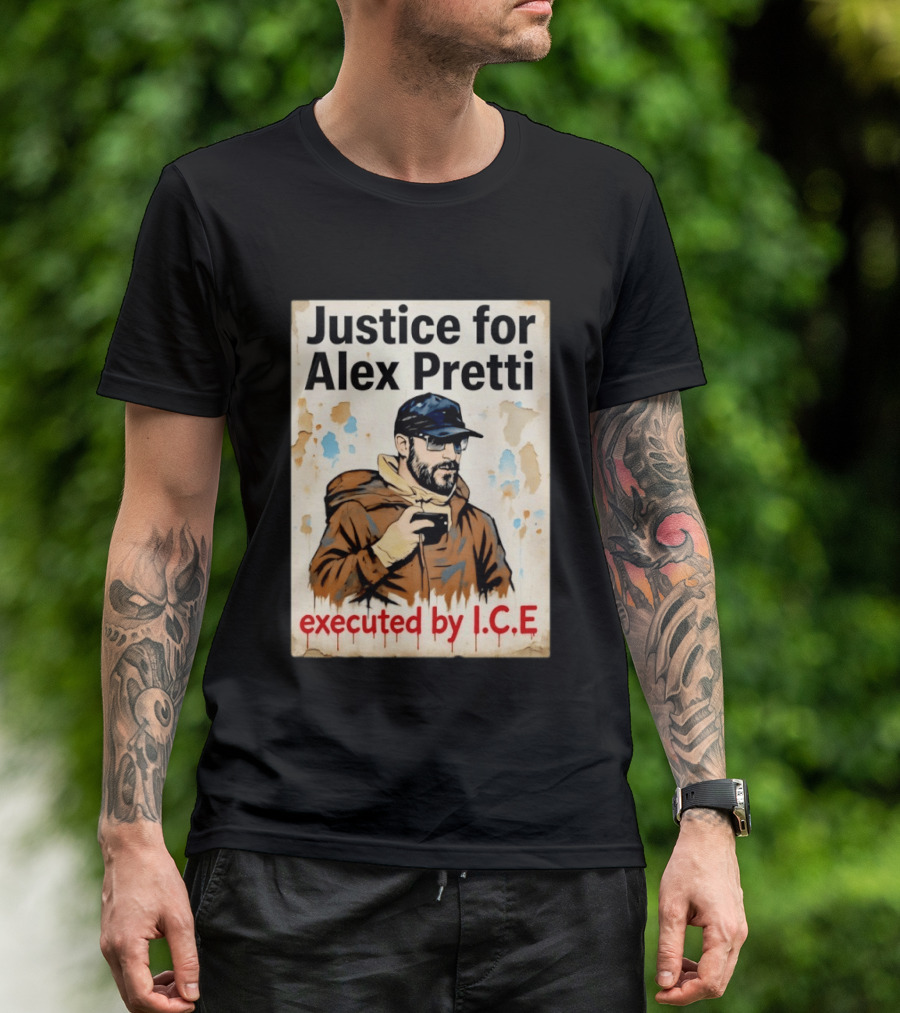 Justice For Alex Pretti Executed By ICE Visual T-Shirt