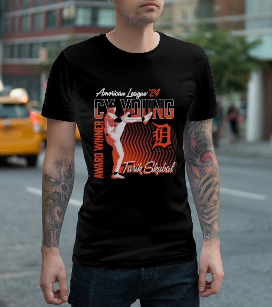American League Cy Young Tarik Skubal Detroit Tigers Winner T-Shirt