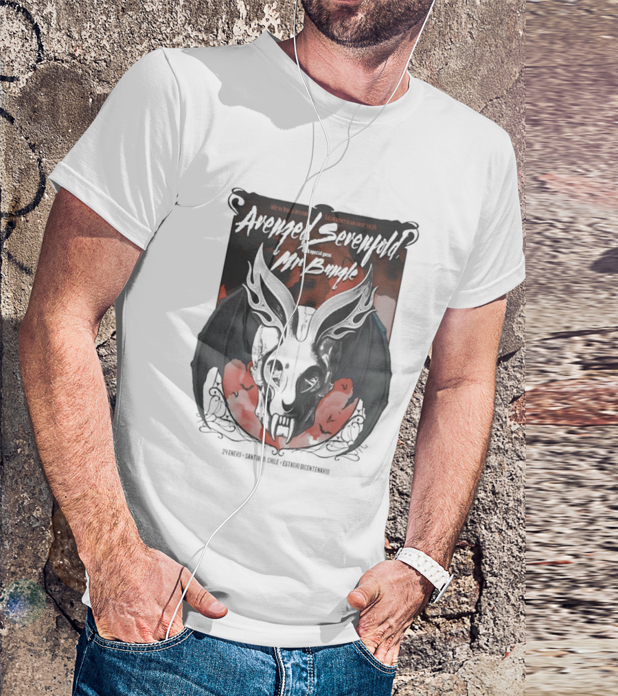 Avenged Sevenfold Mr Bungle North American Tour 2026 Bat Skull T-Shirt