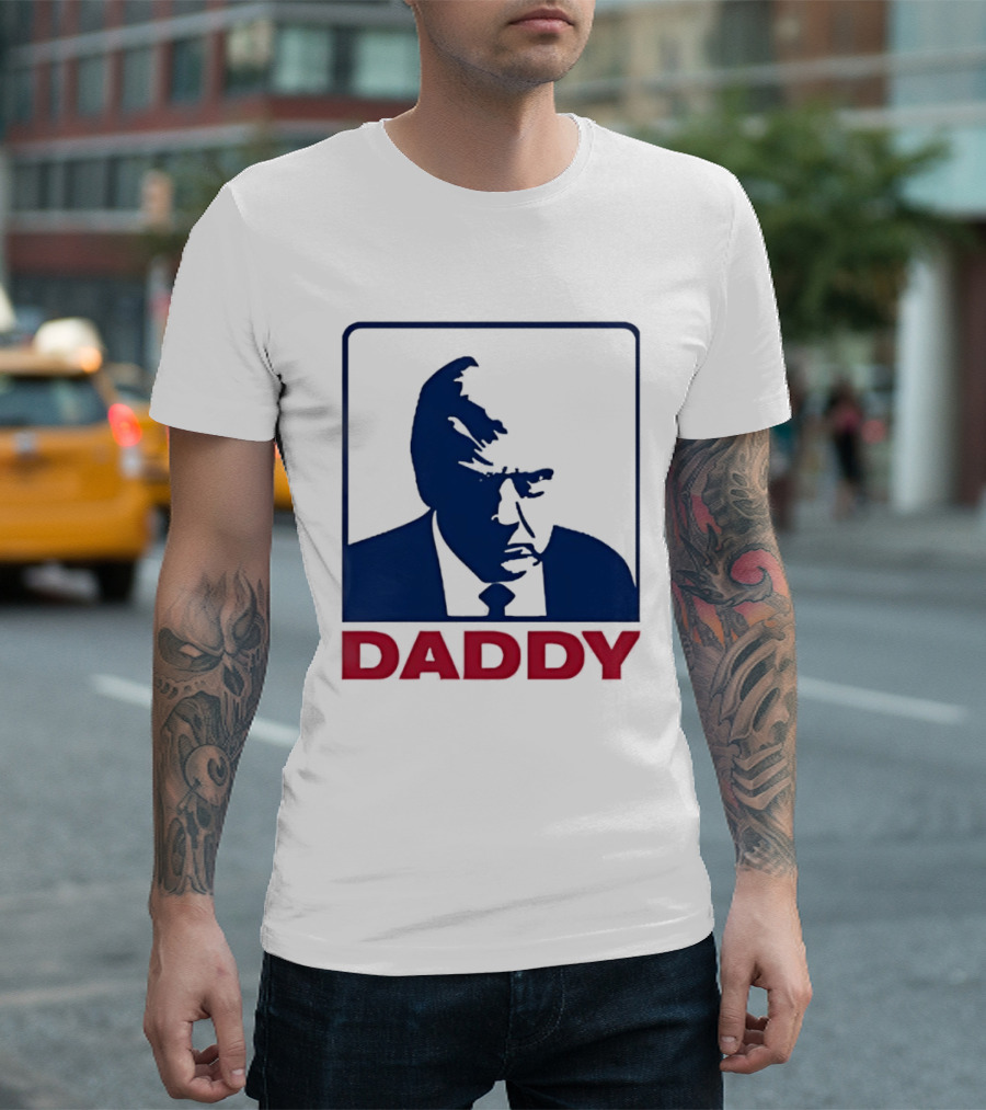 Daddy Donald Trump Blue Red T-Shirt