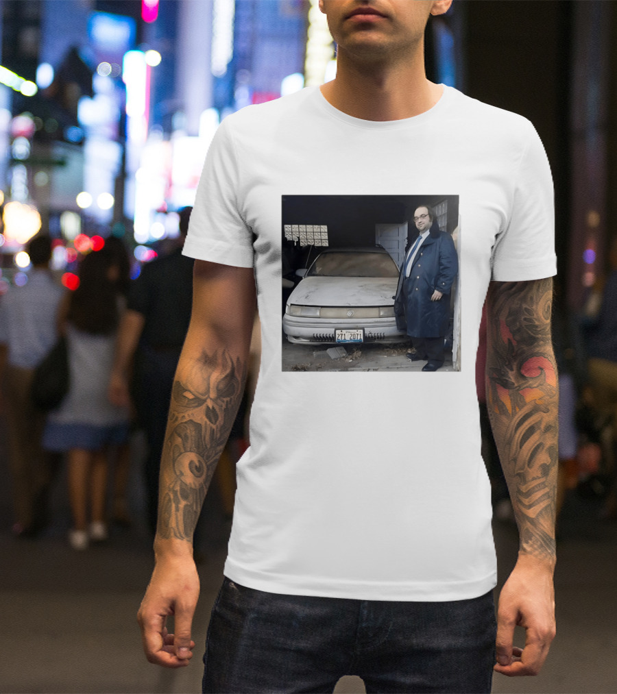 Mercury Sable Wagon 271 2071 Illinois License Plate Classic Scene T-Shirt