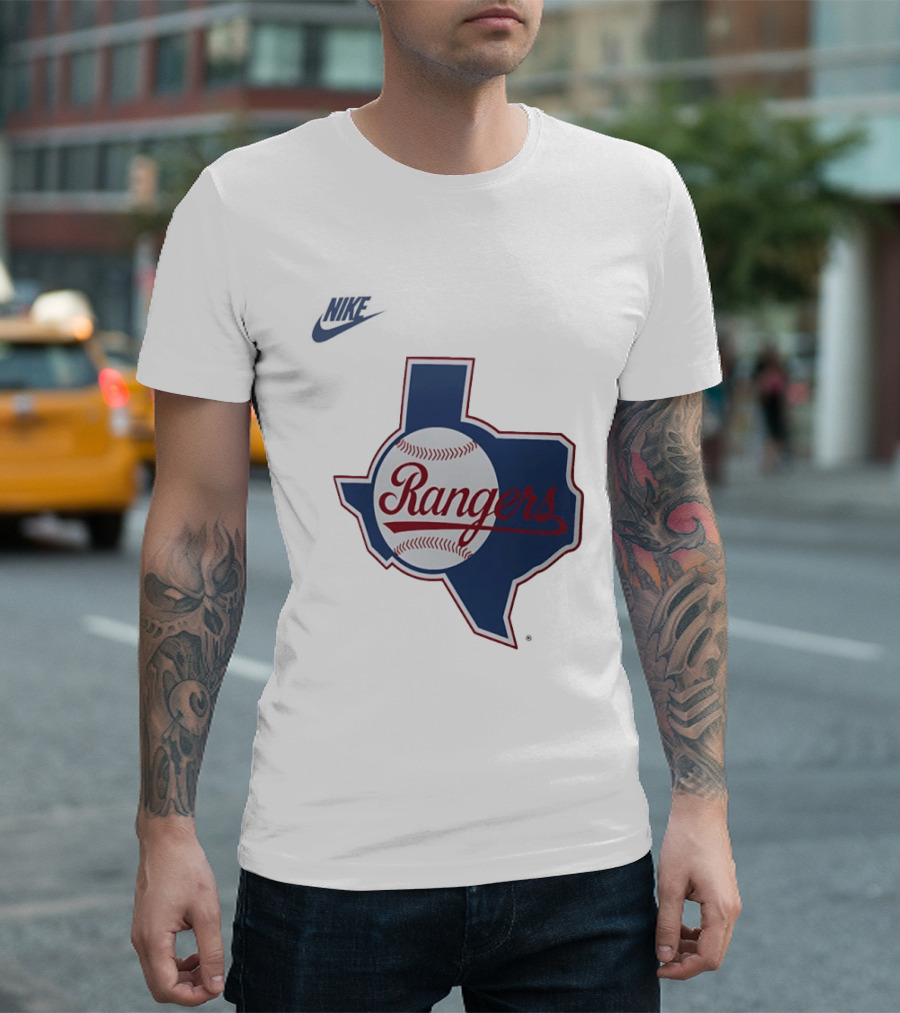Rangers Baseball Texas Map Iconic Team T-Shirt