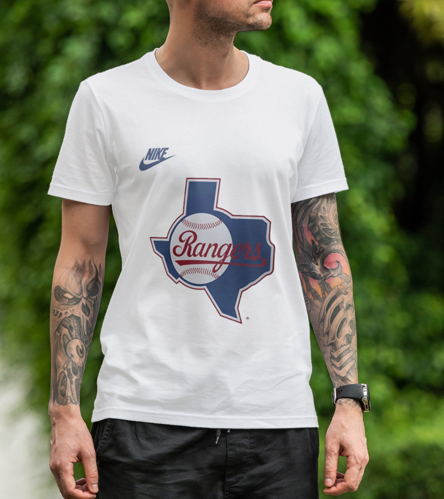 Rangers Baseball Texas Map Iconic Team T-Shirt