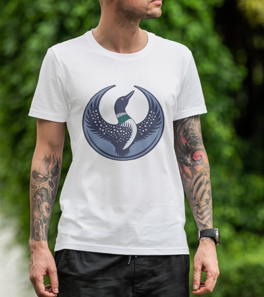The Loon Platoon Rebel Alliance Emblem Bird Circular T-Shirt