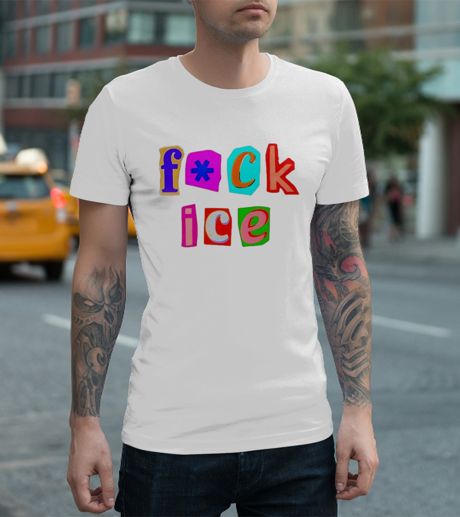 F*ck Ice Colorful Letters T-Shirt