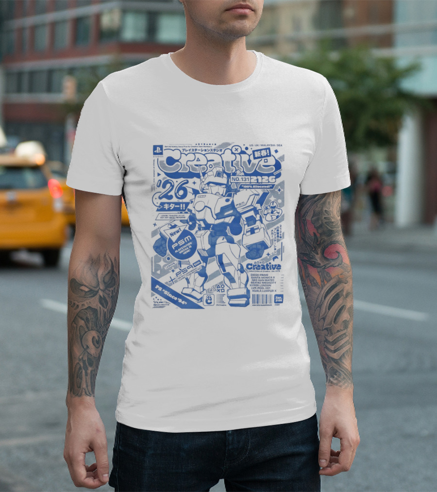 PlayStation Creative Mecha Comic PSM Since 94 Volume 26 T-Shirt