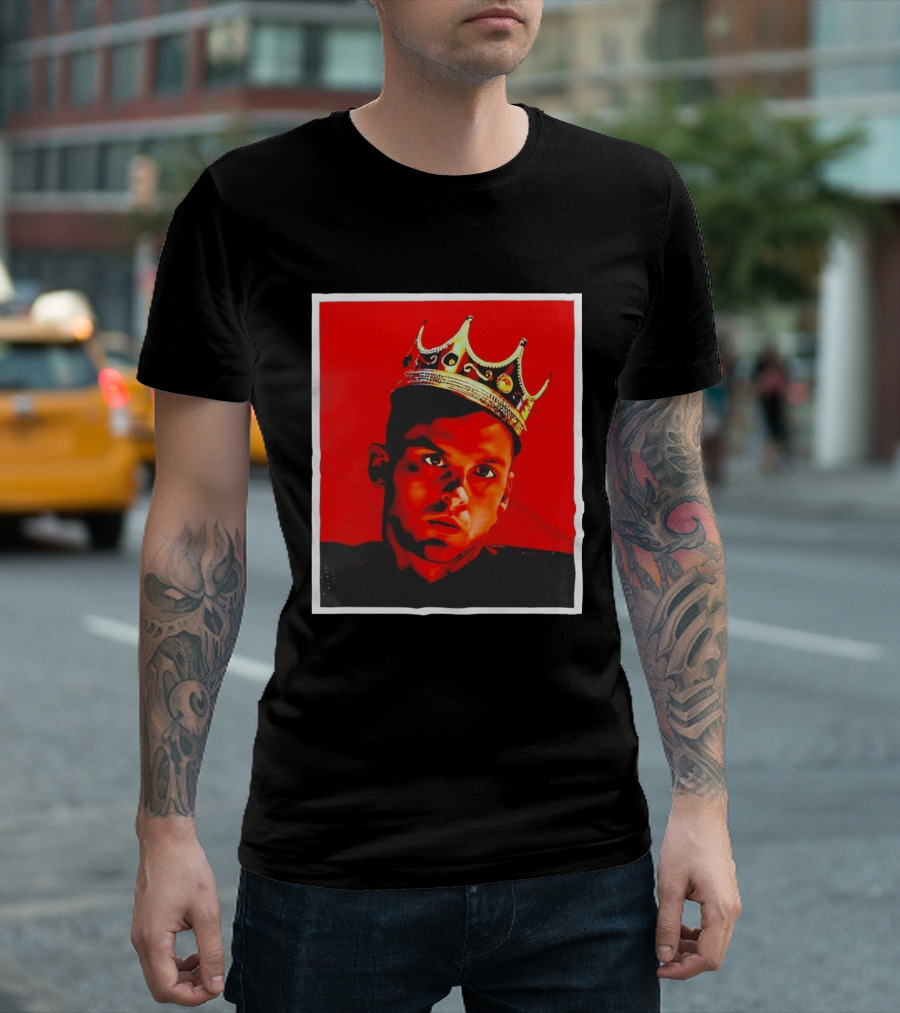 Anuel AA SoroKING Crown Portrait Red T-Shirt