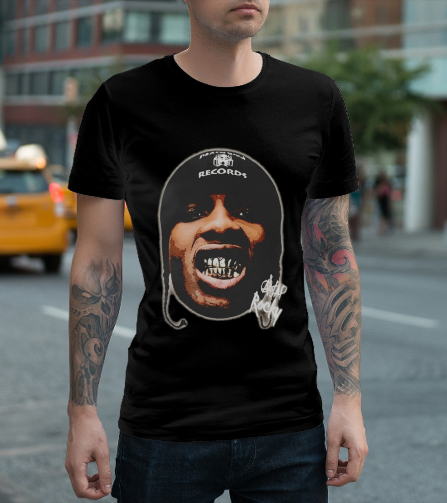 ASAP Rocky Rapper Big Face Harlem Records T-Shirt