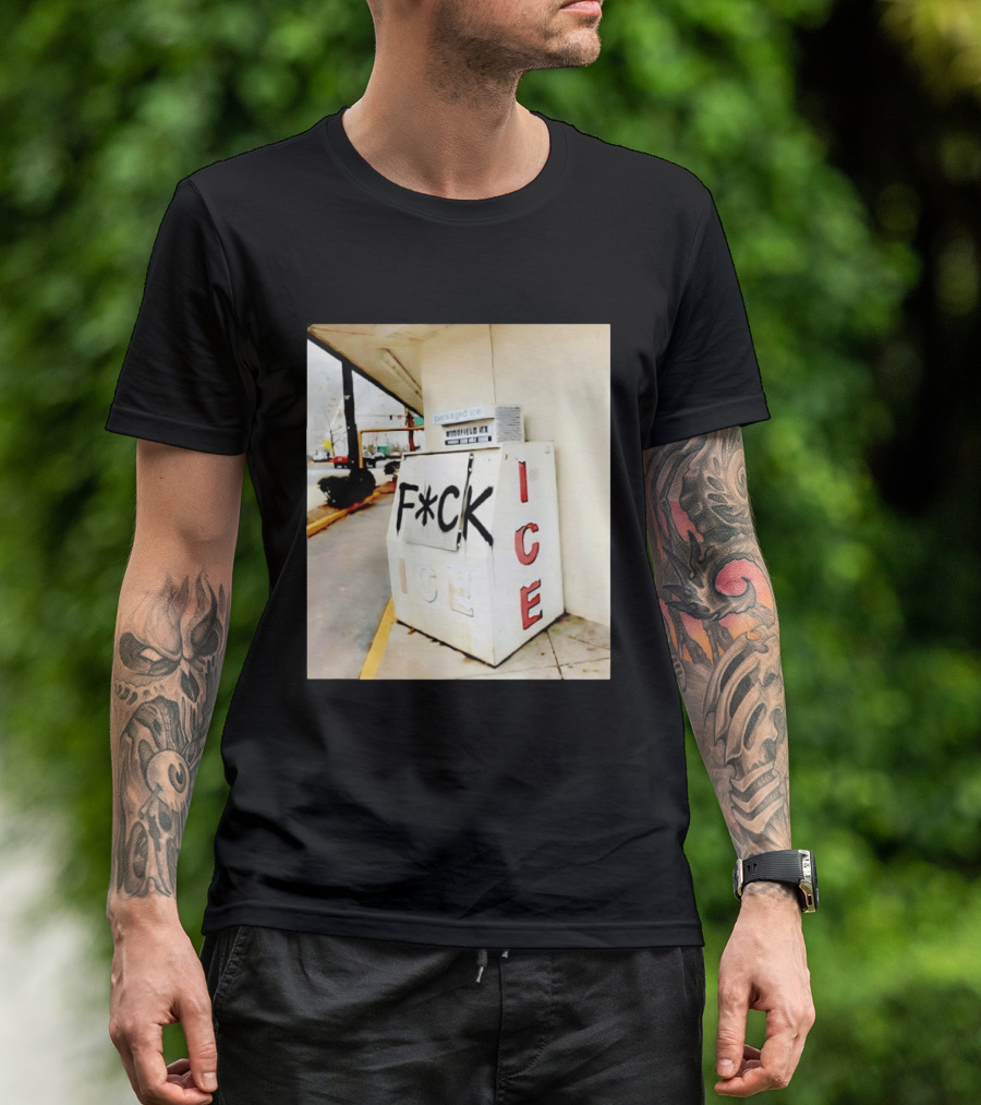 F*ck ICE Abolish ICE Message On Ice Bin T-Shirt
