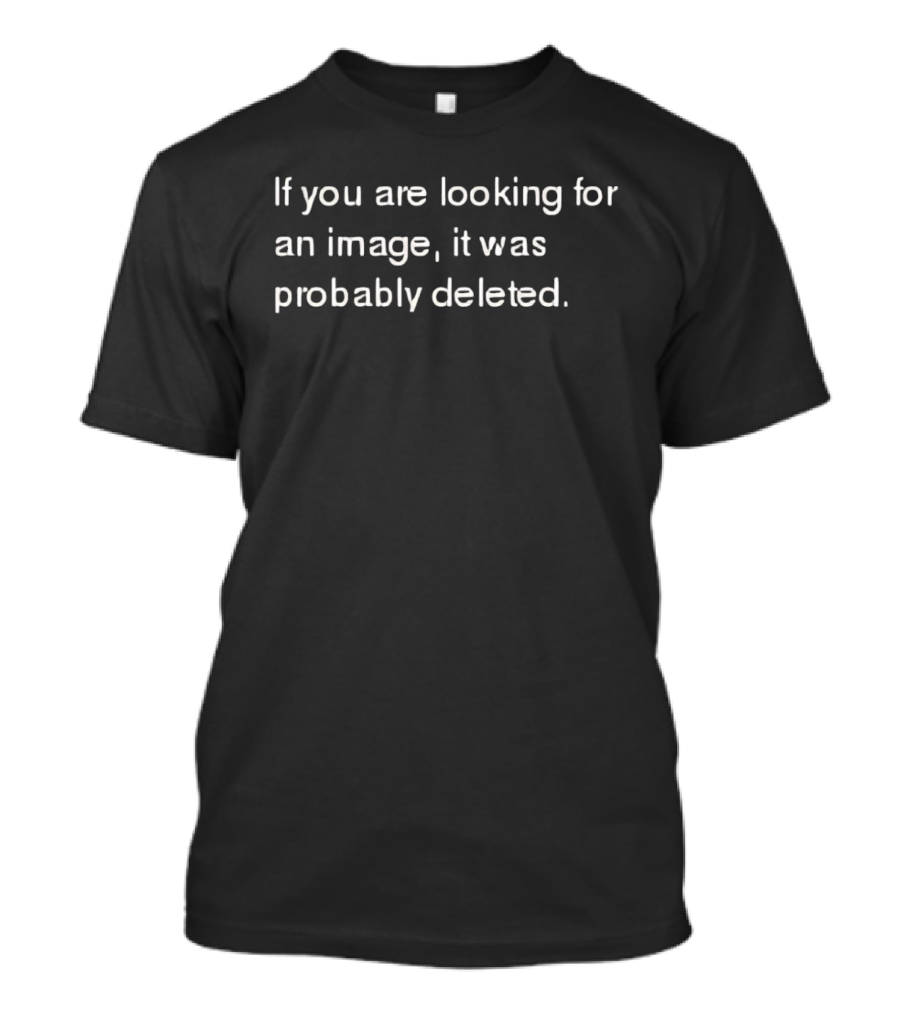 If You Are Looking For An Image It Was Probably Deleted T-Shirt