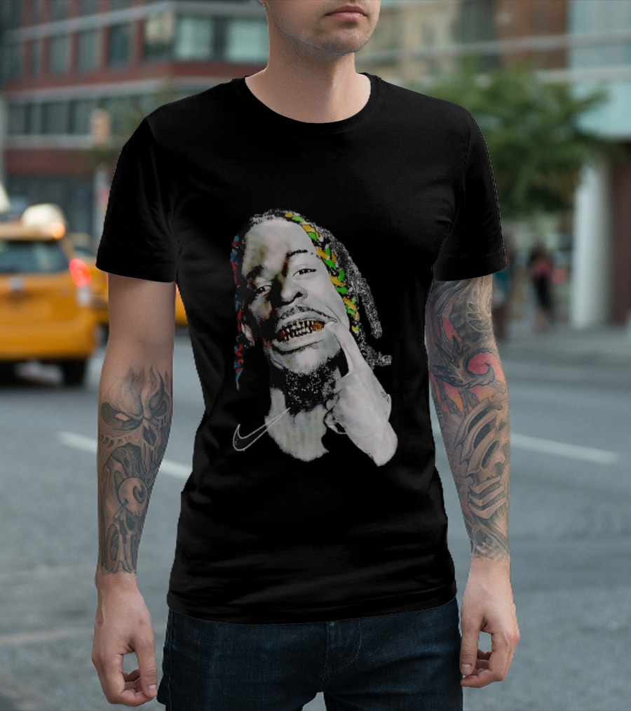 Ja Morant Max90 Nike Iconic Grills And Colorful Braids T-Shirt