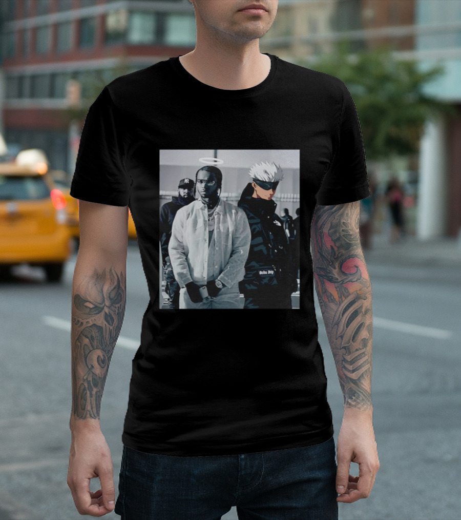 Jujutsu Kaisen Gojo Satoru Pop Smoke Collaboration T-Shirt
