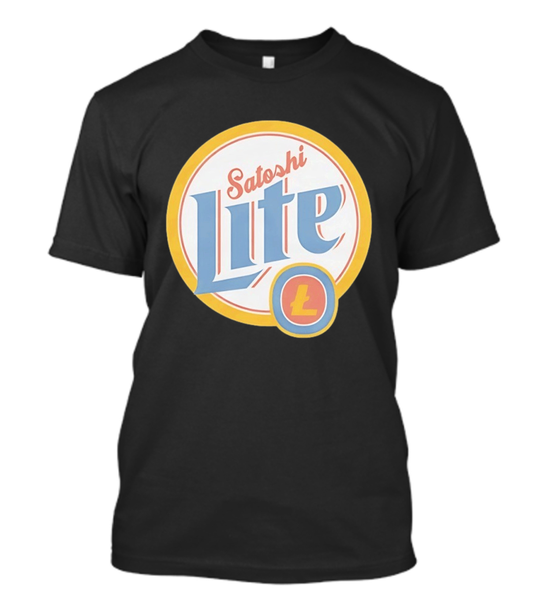 Satoshi Lite Cryptocurrency Logo Style With Litecoin T-Shirt