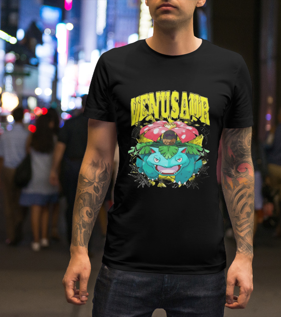 Venusaur Grass Poison Type Pokemon Anime T-Shirt