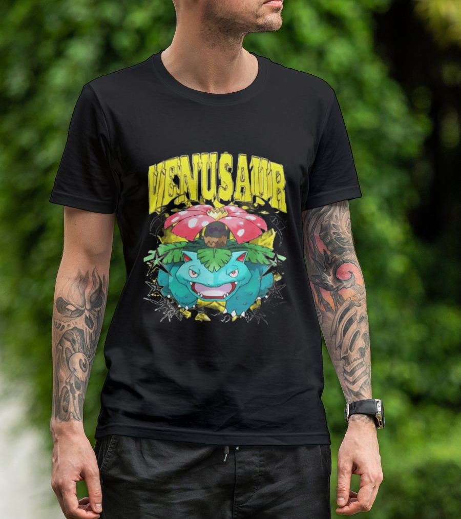 Venusaur Grass Poison Type Pokemon Anime T-Shirt