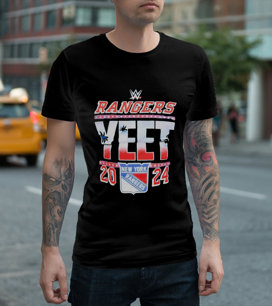 WWE Rangers Yeet 2024 New York Rangers T-Shirt