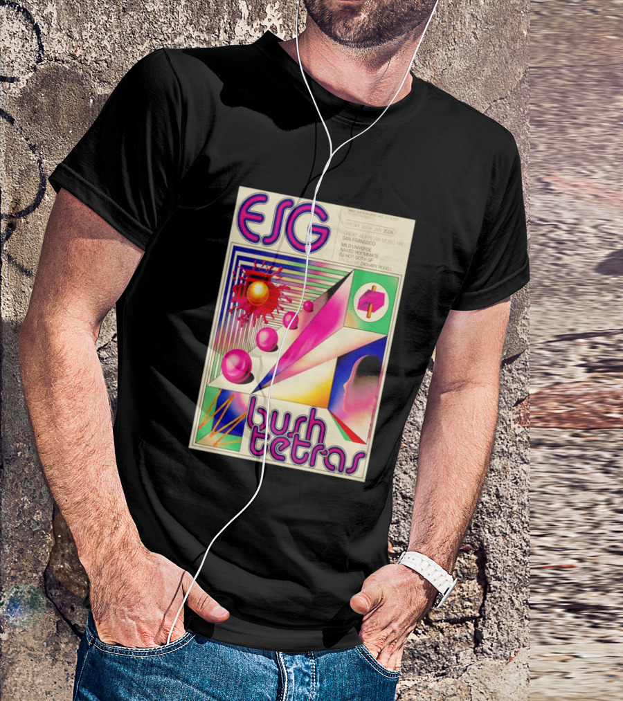 ESG Bush Tetras Live San Francisco January 30 2026 Concert Great American Music Hall T-Shirt