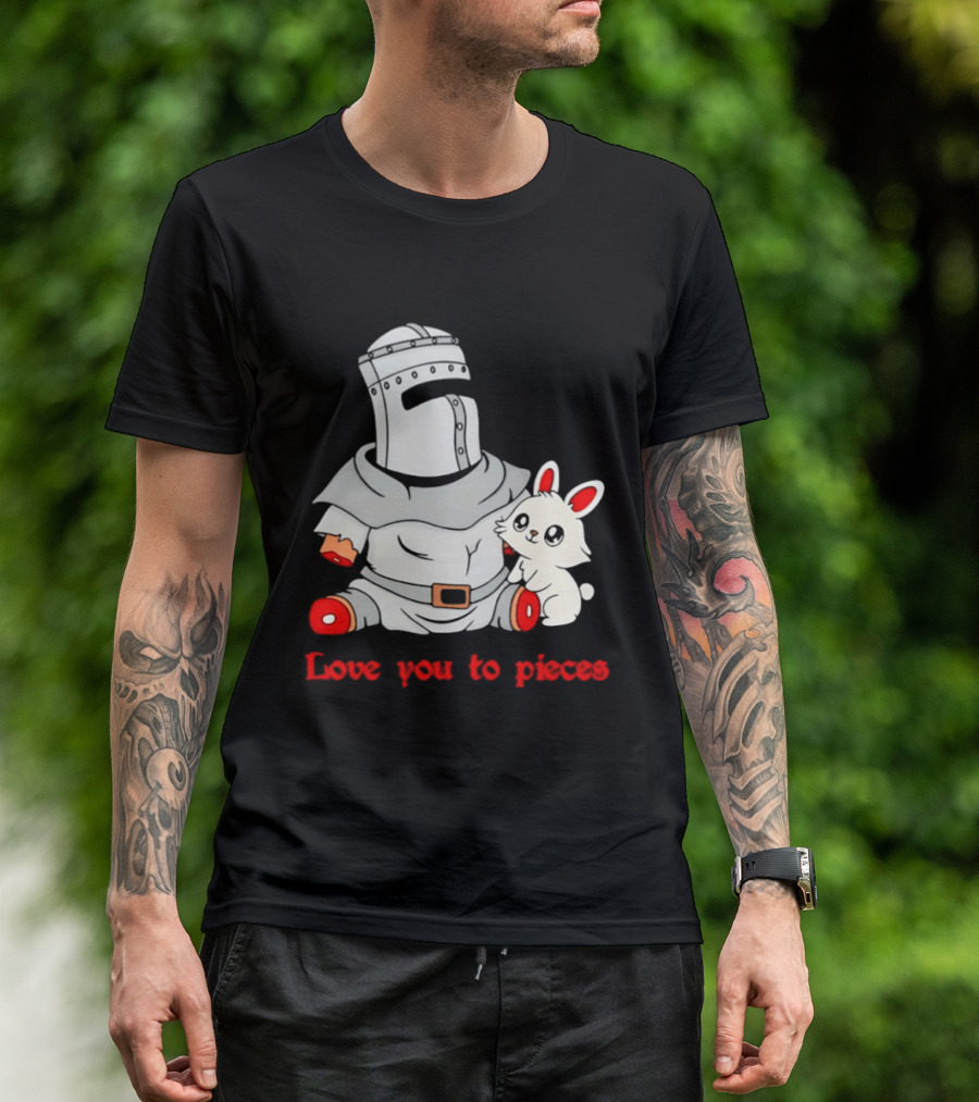 Knight With Amputated Limbs And Bunny Love You To Pieces T-Shirt