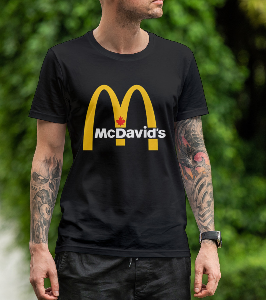 McDavid's McDonald's Canada Maple Leaf Arch T-Shirt