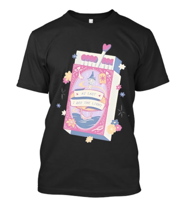 At Last I See The Light Floating Lantern Matchbox Flowers T-Shirt