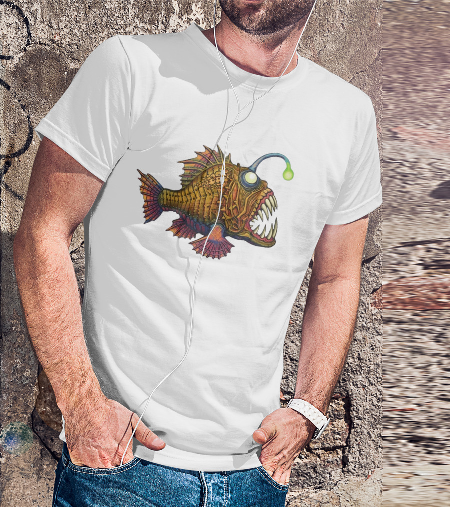 Anglerfish Deep Sea Monster Bright Lure T-Shirt