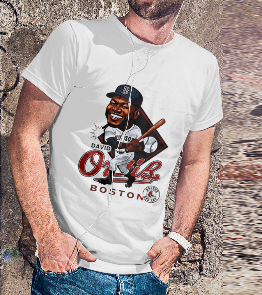 David Ortiz Boston Redsox 34 Legend Caricature T-Shirt