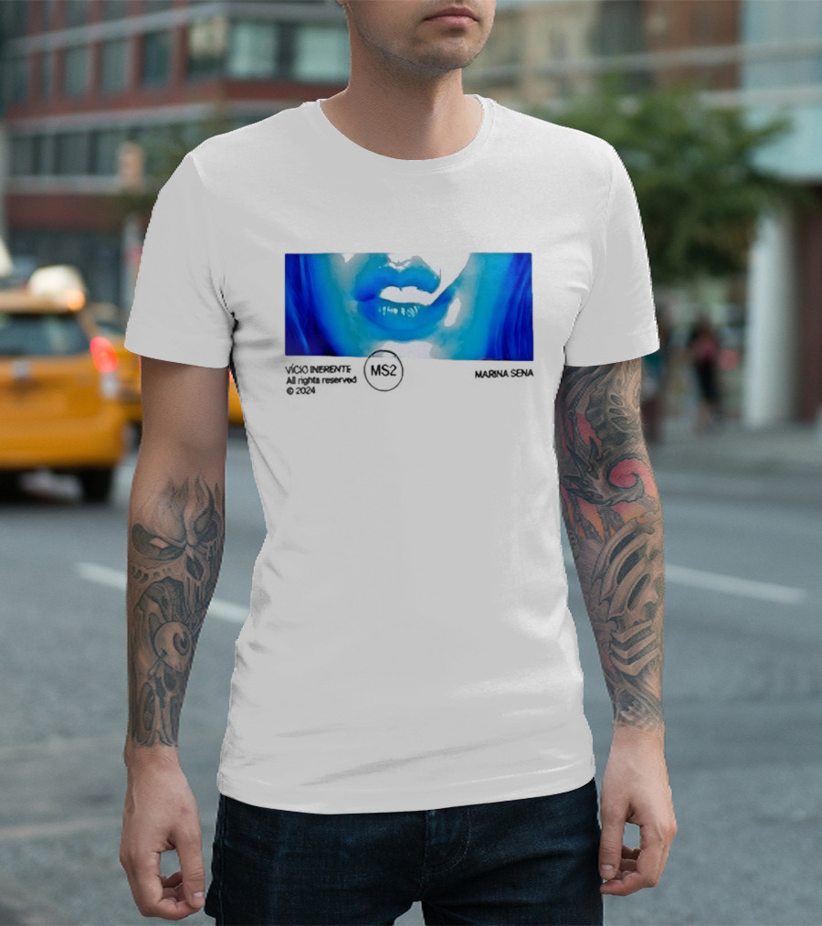 Marina Sena Vicio Inerente Ms2 Blue Lips T-Shirt