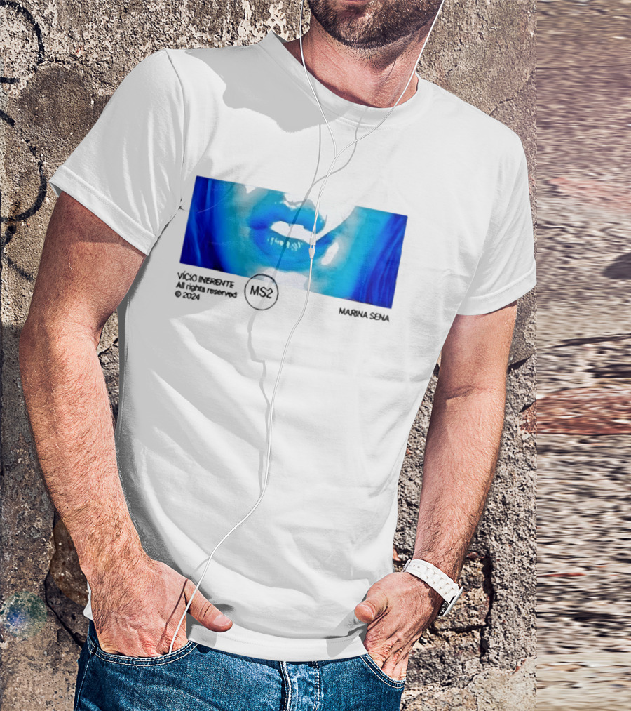 Marina Sena Vicio Inerente Ms2 Blue Lips T-Shirt