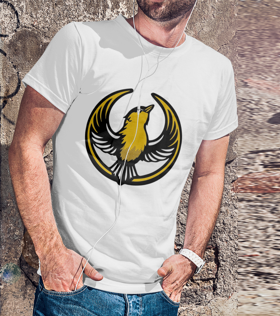 Rebel Goldfinch Alliance Starbird Emblem Bird T-Shirt