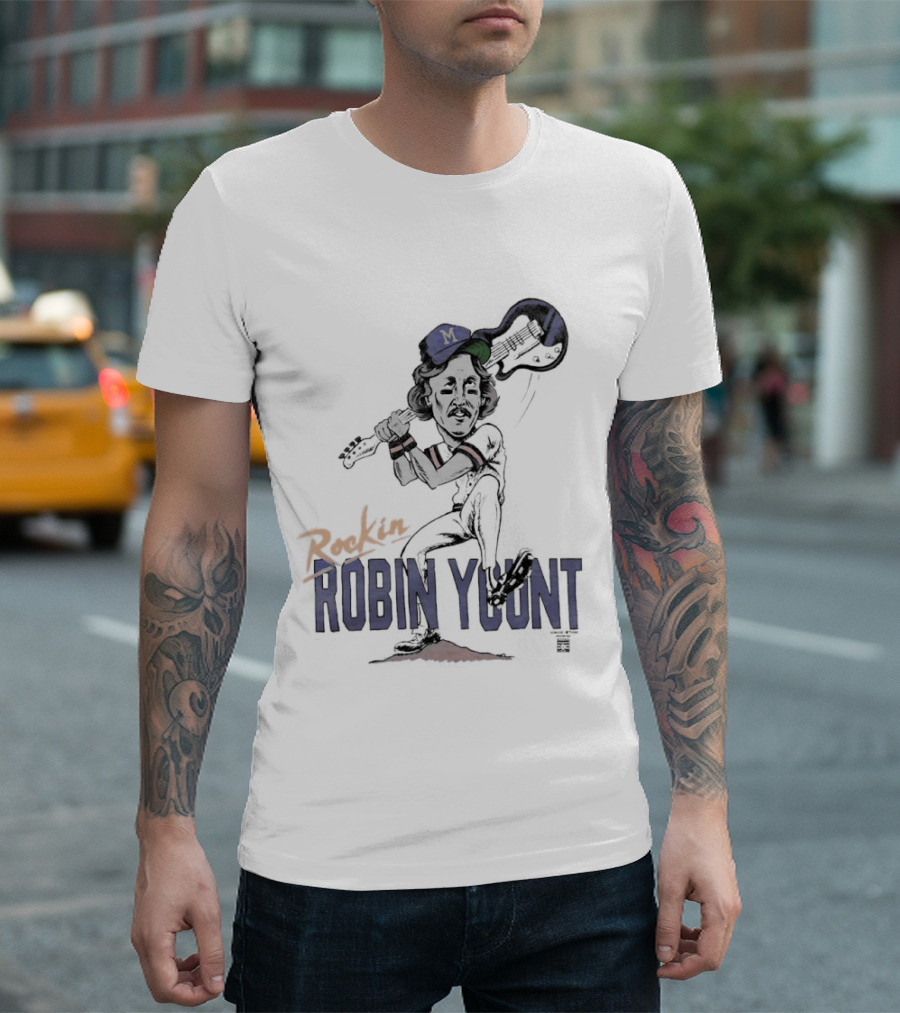 Rockin' Robin Yount Milwaukee Brewers Baseball Legend T-Shirt