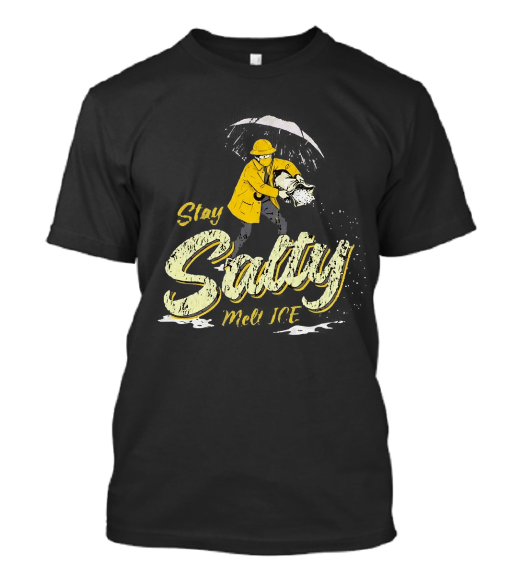 Stay Salty Firefighter Emphasis On Melting ICE T-Shirt
