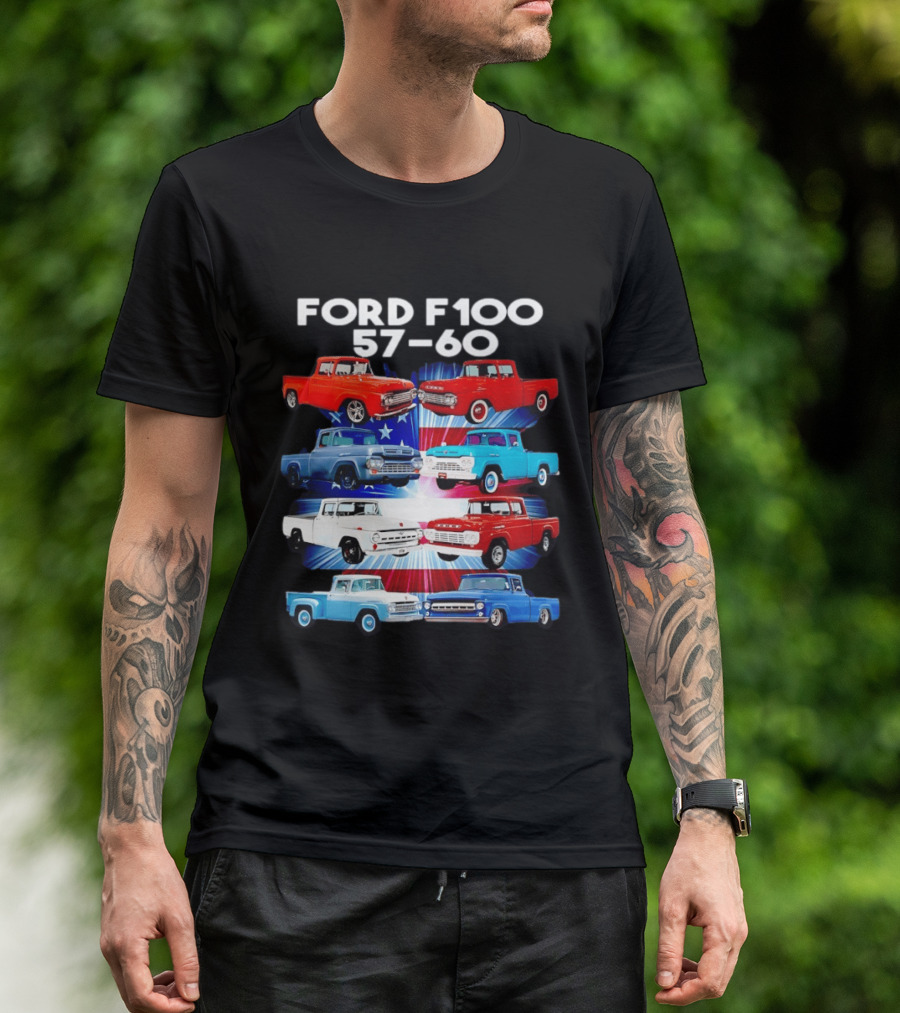 Ford F100 57 60 Classic American Pickup Truck Collection T-Shirt