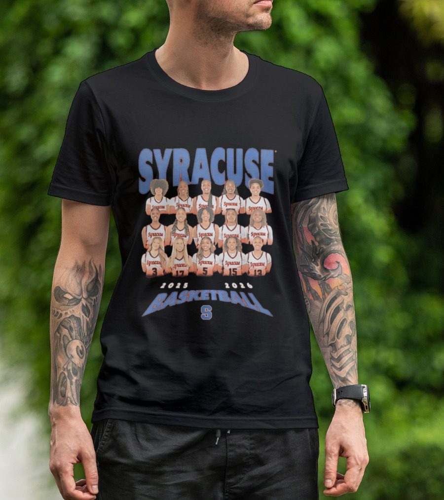 Syracuse Basketball 2025 2026 Women's Team Collage T-Shirt