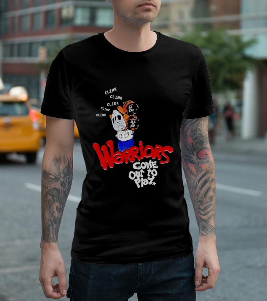 Warriors Come Out To Play Clink Bat Iconic Scene T-Shirt