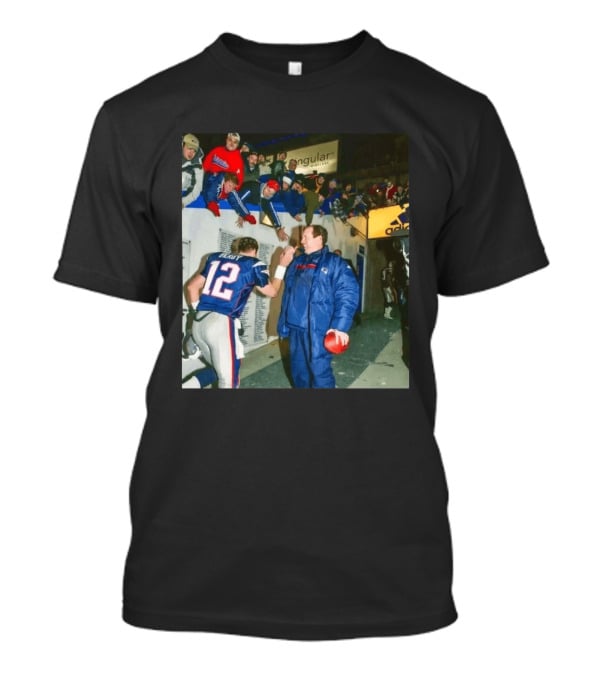 Tom Brady Bill Belichick High Five NFL Patriots 2001 2026 Fan Celebration T-Shirt