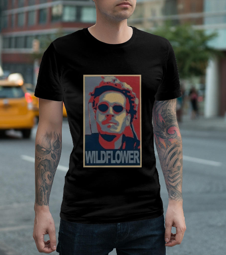 Wildflower Turquoise Tom Grossi Pop T-Shirt