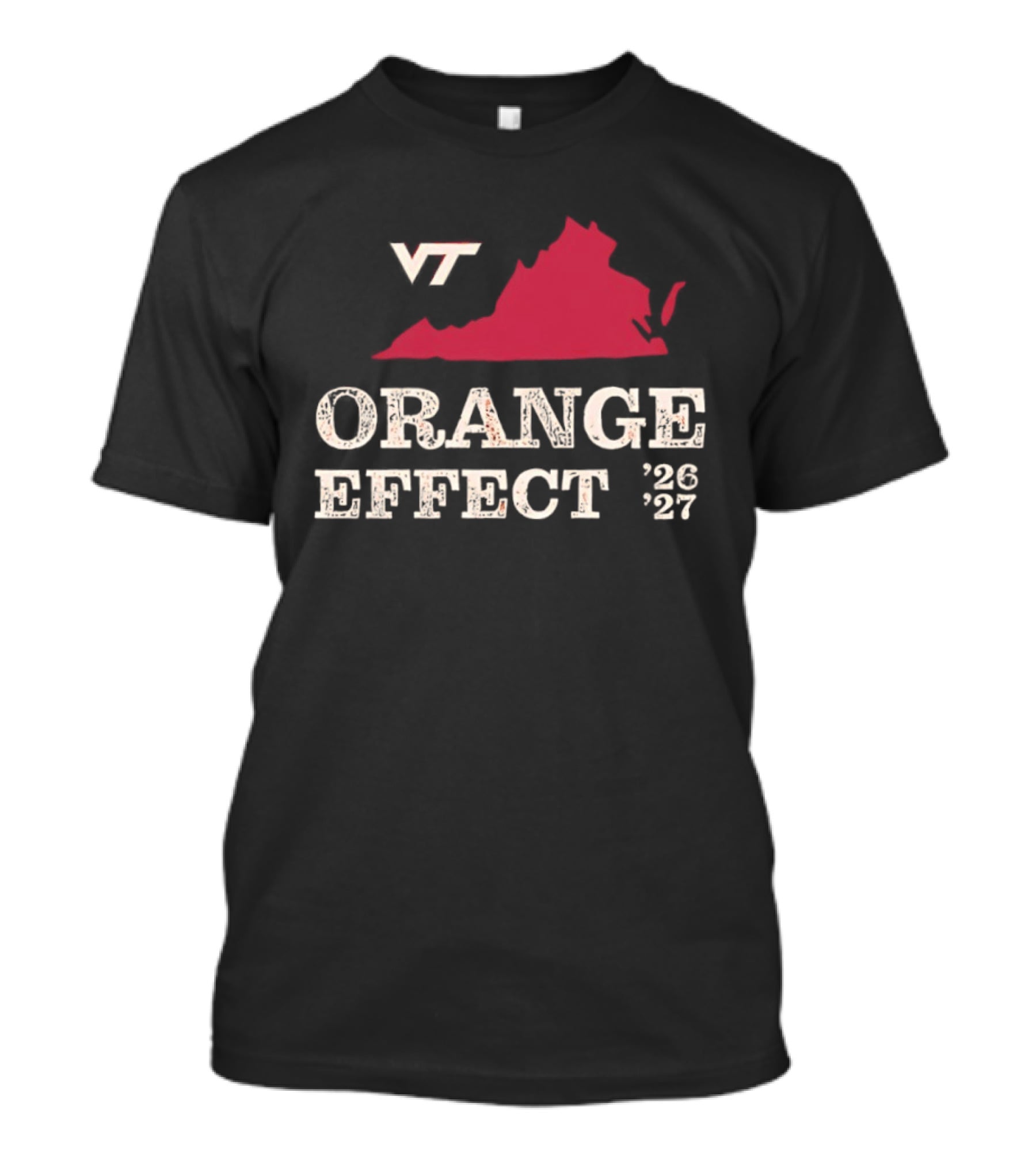 VT Hokies Orange Effect Virginia 2026 2027 T-Shirt