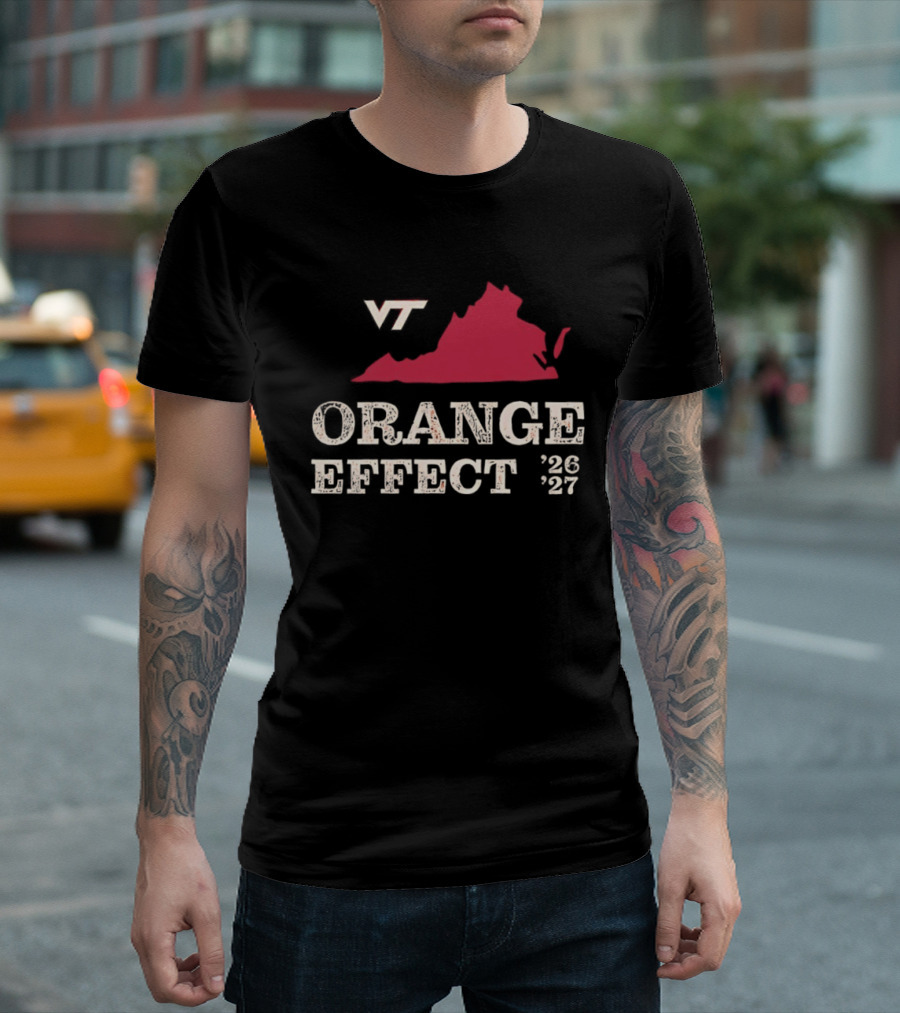 VT Hokies Orange Effect Virginia 2026 2027 T-Shirt