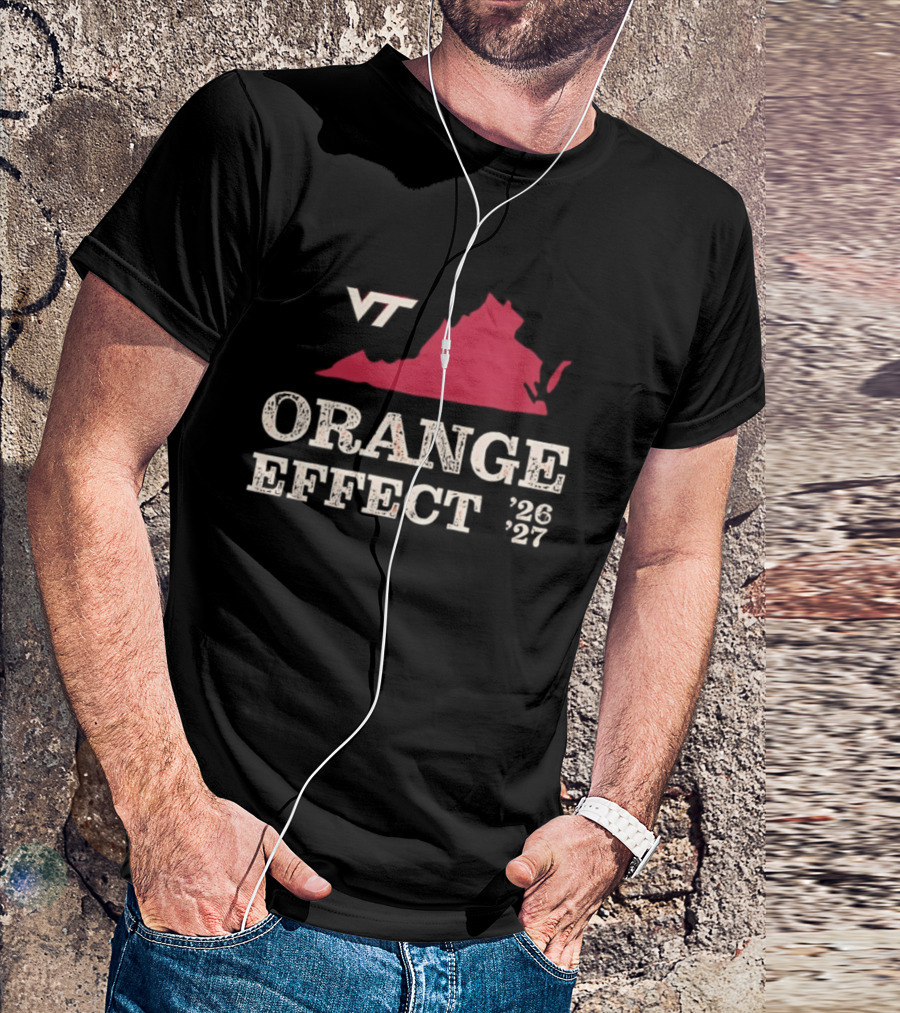 VT Hokies Orange Effect Virginia 2026 2027 T-Shirt