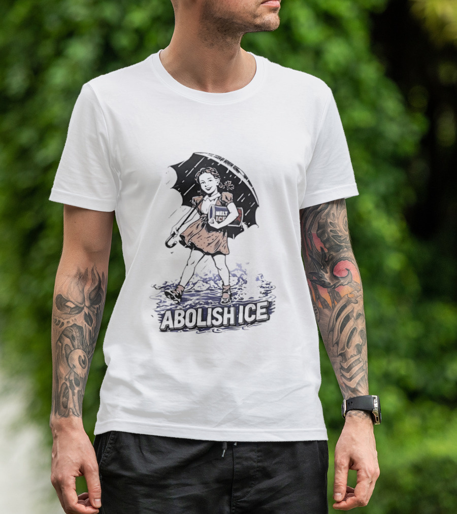 Abolish ICE Salt Girl Activism Umbrella T-Shirt