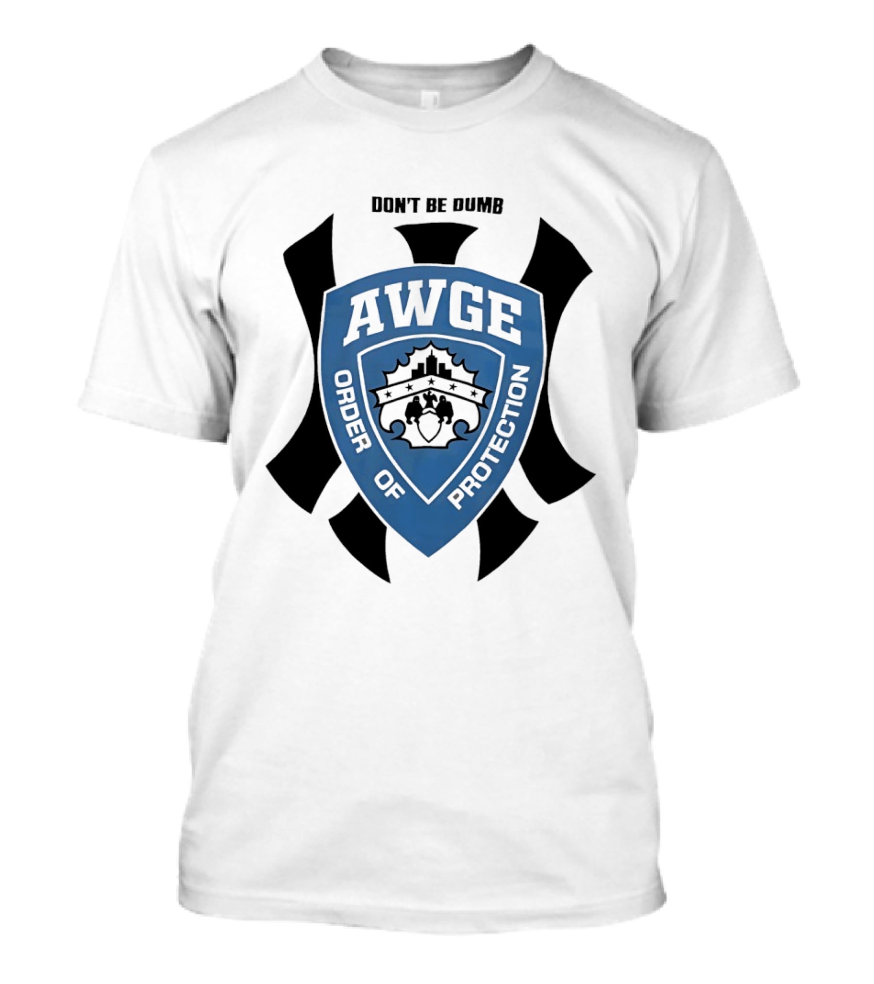 AWGE Order Of Protection Don't Be Dumb Badge Crest T-Shirt