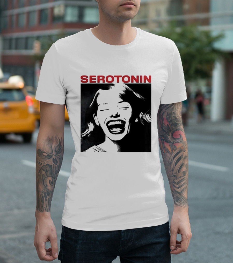 Joris Voorn Serotonin Bold Red Joyful Face T-Shirt