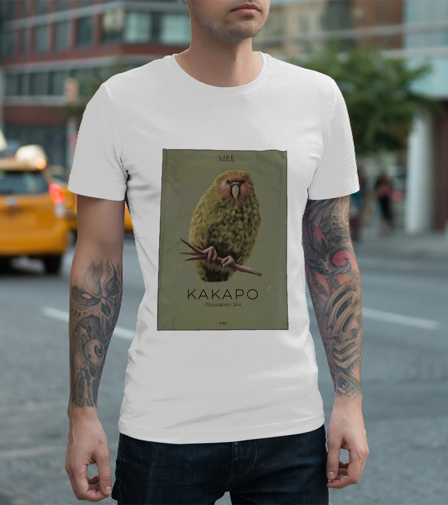 Life Conservation Kakapo Population 244 1st Edition T-Shirt