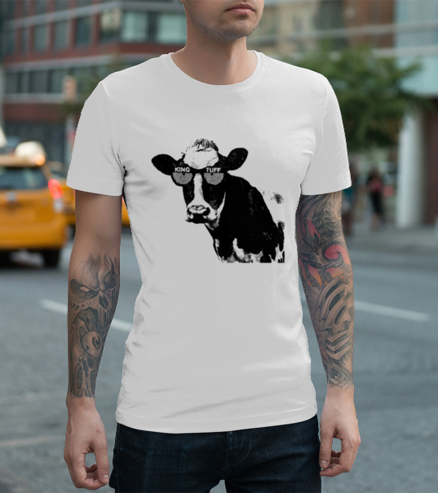 King Tuff X Ray Cow Illustration Holstein T-Shirt