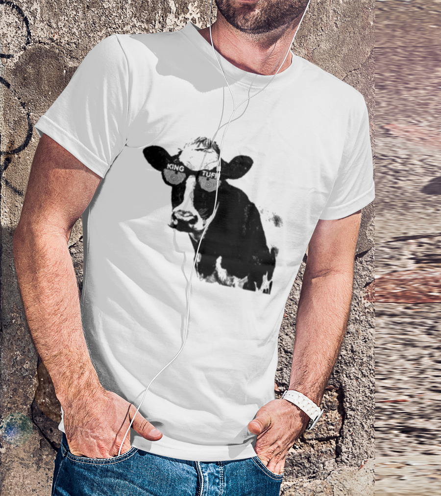 King Tuff X Ray Cow Illustration Holstein T-Shirt