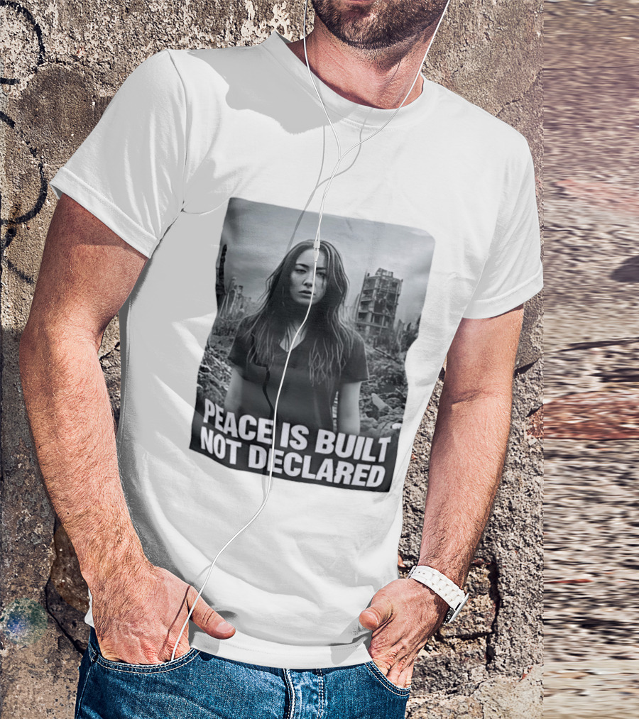 Peace Is Built Not Declared Urban Landscape T-Shirt